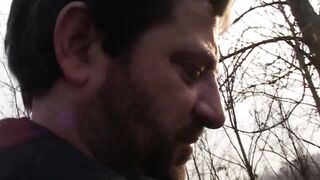 Older and slutty woman gets drilled in the woods