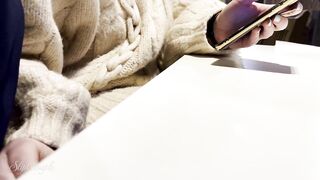 Fellatio and Sex in fast food restaurant and smutty spunk flow - very risky :P