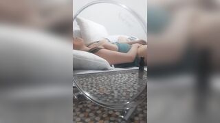 Spying on large boobs Mother I'd Like To Fuck Sireah in daybed Masturbating