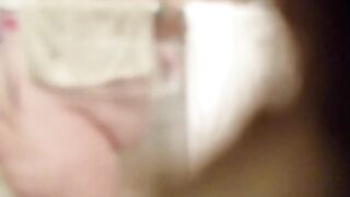 Christine Krug. Shows her overweight body as that babe cleans the shower.