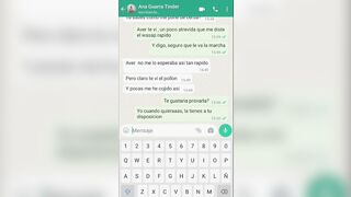 Sexy chat by wasap with cheating tinder beauty