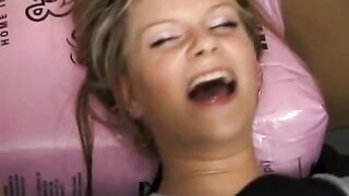 GOLDEN-HAIRED FEET TICKLED