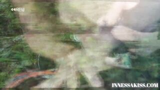 Ardent Brunette Hair Sucking Dick and Pissing in the Forest - Homemade