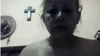 Mexican Mother I'd Like To Fuck masturbating