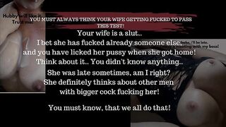 JOI CUM DEFIANCE - Hotwife tells u to think your wife/gf getting drilled - ASMR Erotic