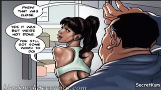 The Mayor S.#3 ep.#1 - Cheating spouse bangs his hot black Maid in the kitchen