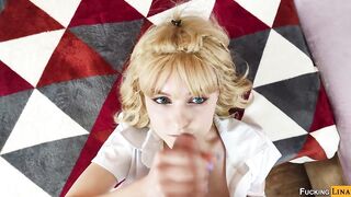 Schoolgirl Lina instead of lessons prefers to take a schlong in the booty