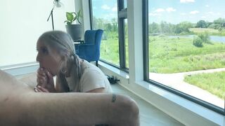 Making My Boyfriend Cum In My Throat PUBLIC VIEW