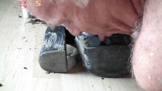 Femdom Boot Cleaning