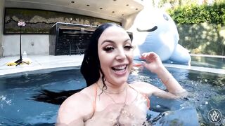 ANGELA WHITE - Breasty Bikini Trio with Violet Myers and Lena Paul