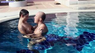 Mamma nearly caught us: stepfather hard banged daughter outdoor
