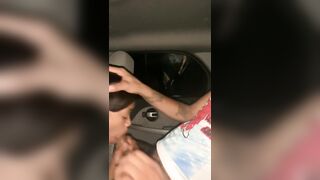 Sloppy Car Head Made Me Nut In Her Mouth