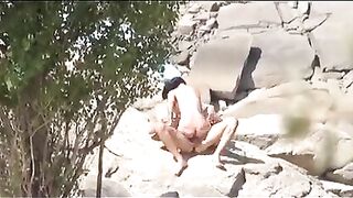 A stranger falls for Jotade's large penis at the nudist beach