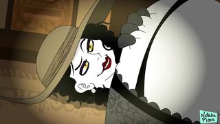 Resident Unmerciful Village: Tall Vampire Maiden Alcina Dimitrescu Parody Animated