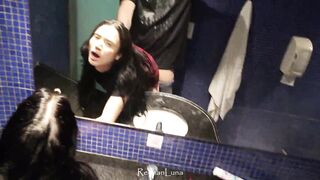 After the party I banged the hawt booty in the motel washroom!