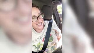 Exhibitionist Mother I'd Like To Fuck at Drive Thru Uses Remote Control Toys and Cums Multiple Times in Public with Lovense Lush