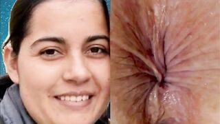 Face and Butthole of a Sexy Slut From Colombia