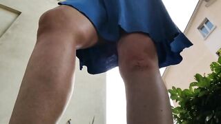 Sensational pee standing in public I completely have to pee I can't stop!