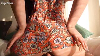 I screw my ally's cheating girlfriend in a short costume!! large booty amateur