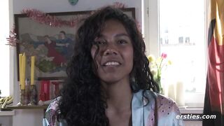 Ersties: Amateur Honey Masturbates With a Glass Toy