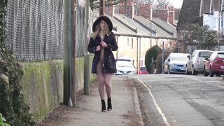 Hawt in Heels and a Hood - British public flashing - Part 2