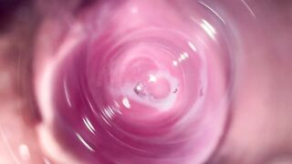 Camera unfathomable inside Mia's teen creamy twat