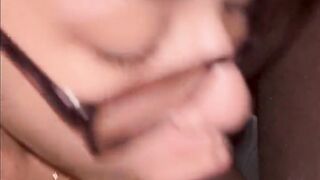 Lightskin Black Sucks BBC Til This Babe Gets a Spunk Fountain To The Face