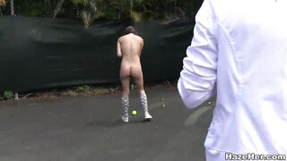 Hazing on the tennis court