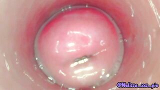 "Diving into my inward world" - endoscope version - I masturbate using a sex-toy and an endoscope