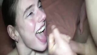 Gang screw double fisting and butt banged teen