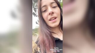 THROUGHOUT THE PARK WITH THE INTERACTIVE ANAL PLUG IN CONTROL OF A FAN