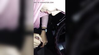 Tudung Pink Tugjob sampai pancut