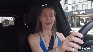 Ersties - Sexy Blond Masturbates In Her Car