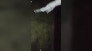 Wife with butt hanging out in dogging giving it to strangers!