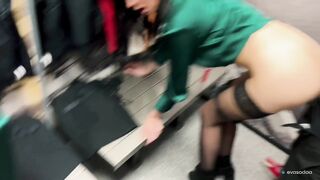 Сonsultant grabbed my jock and drilled me in the fitting room / Public Sex -