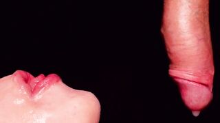 CLOSE UP: Consummate Sloppy Milking Throat for Your JOCK! CUM TWICE! Superlatively Good BLOW JOB ASMR 4K EVER