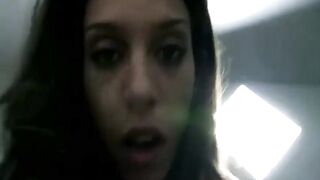 Cheating on her bf in the other room.