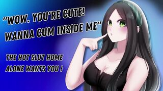 "Wow. U're Cute! Want To Cum Inside Me" The Sexy Bitch Home Alone Wishes U! [Hungry For Cock]