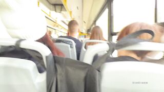A stranger hotty jerked off and sucked my dong in a public bus full of people