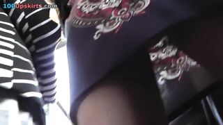Free scenes of upskirt on the bus
