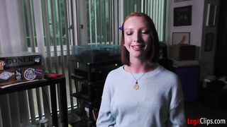 ALWAYS EXCITED REDHEAD FLOOZY is a PORN JUNKIE & likes WORKING for the LARGE LOAD