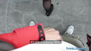 Public Agent Girl banged hard in abandoned public subway
