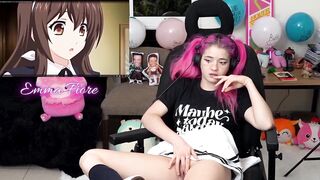 Cute Teen Reacts to Anime Porn - Emma Fiore