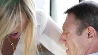 The footballer's wife sucked off his tutor