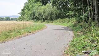 Raw Quickie on a Public Bench - Extraordinary Squirting Climax