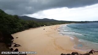 Kate England fit in perfectly at the stripped beach