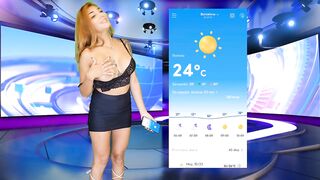 The recent weather hotty has wardrobe problems