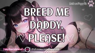 Please Breed Me, Dad! I'm Despairing For Your Cum~ [Rough ASMR] Female Groaning and Indecent Talk
