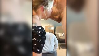 Homemade movie scene, cheating mother i'd like to fuck gives bwc blow job