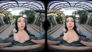VR Conk brunette hair banging cosplay Hela parody POV in HD Porn